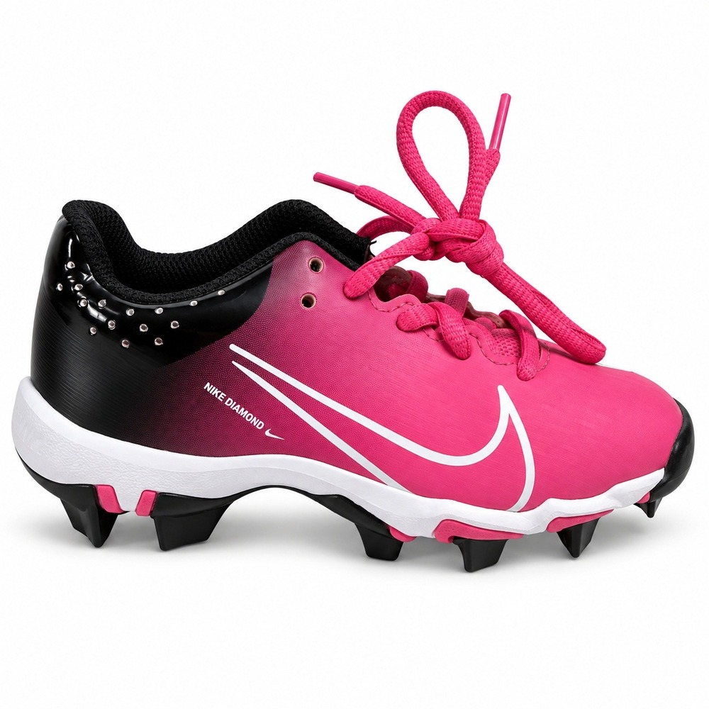 Nike Kids' 10C Hyperdiamond 4 Keystone GG Softball Cleats Pinksicle Black Sports
